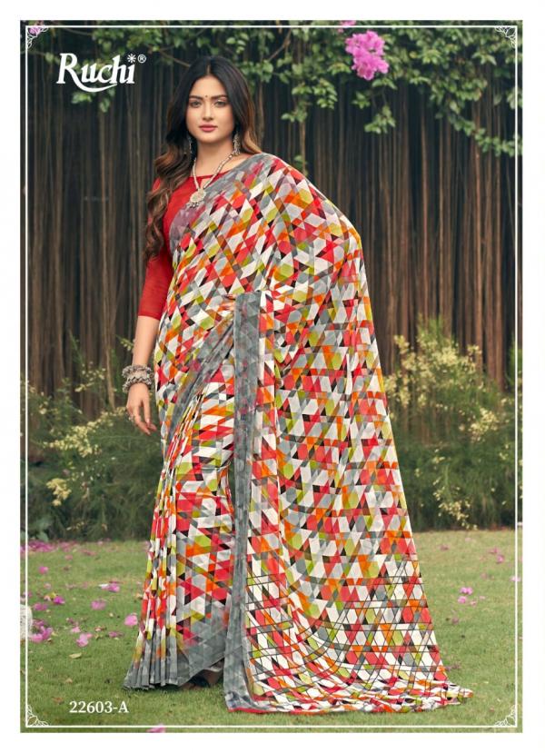 Ruchi Ragaa Georgette 4 Fancy Casual Saree Collection